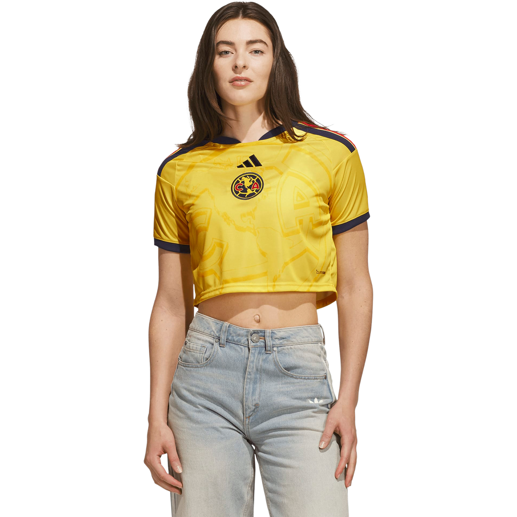 Adidas Women Club America 26/27 Home Cropped JSY KY8122 product image 2, provided for visual reference and product detail