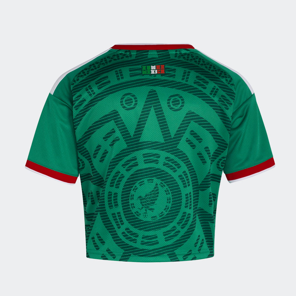 Adidas Mexico Women Home Crop Top Jersey - KE9975 product image 2, provided for visual reference and product detail review