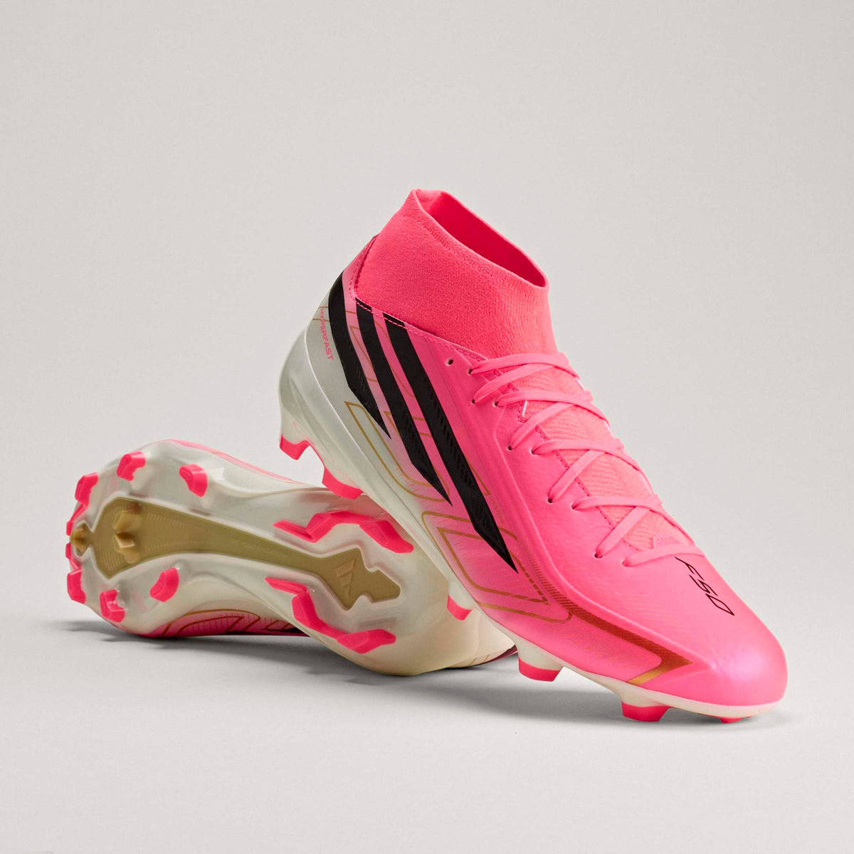 Adidas F50 Hyper-fast League Mid FG KJ6714 product image 1, provided for visual reference and product detail review