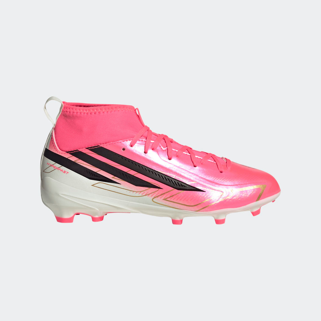 Adidas F50 Hyper-Fast League Mid JR KK1315 product image 1, provided for visual reference and product detail review