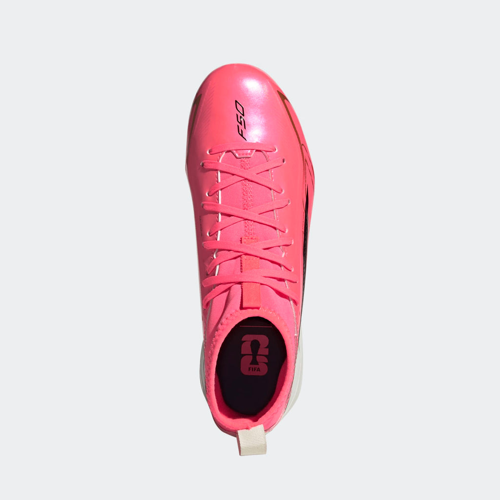 Adidas F50 Hyper-Fast League Mid JR KK1315 product image 2, provided for visual reference and product detail review