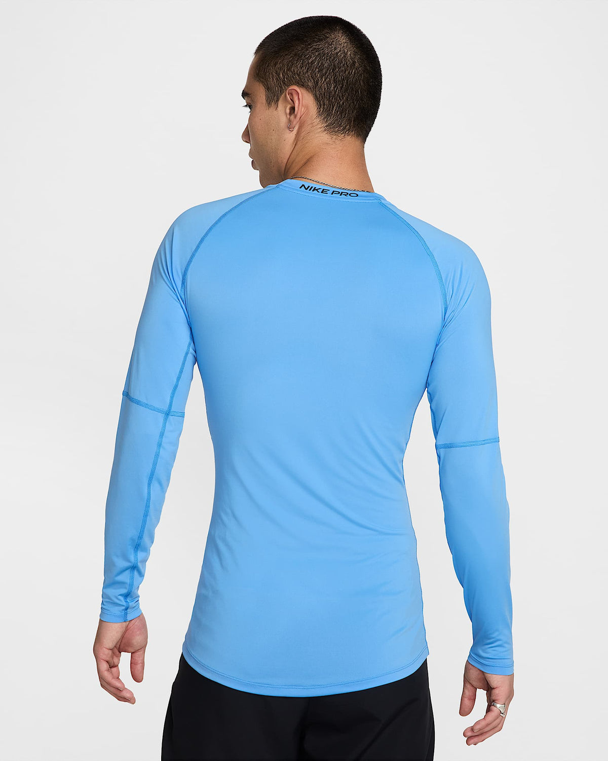 NIKE Pro Men Dri-FIT Tight Long-Sleeve Fitness Top FB7919 412 product image 2, provided for visual reference and product
