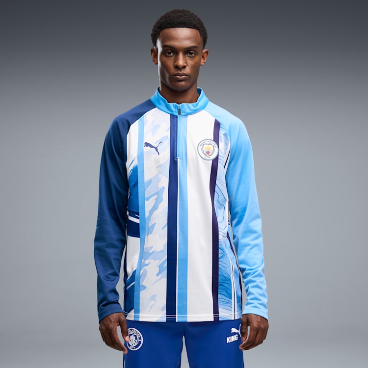 Puma Manchester City Warm Up Jacket 786254 06 product image 1, provided for visual reference and product detail review
