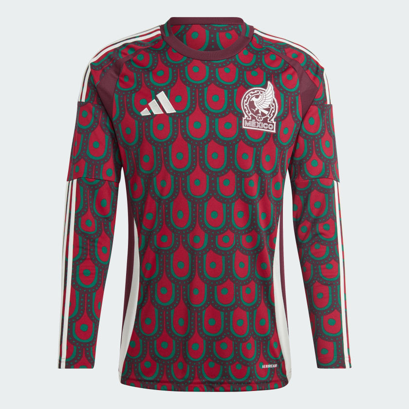 24/25 ADIDAS Mexico Men Replica Home Long Sleeve Jersey - IP6381 product image 1, provided for visual reference and product