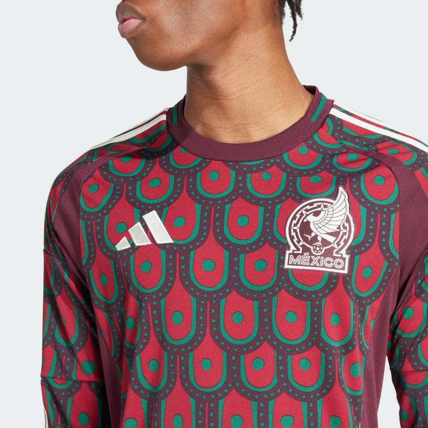24/25 ADIDAS Mexico Men Replica Home Long Sleeve Jersey - IP6381 product image 3, provided for visual reference and product