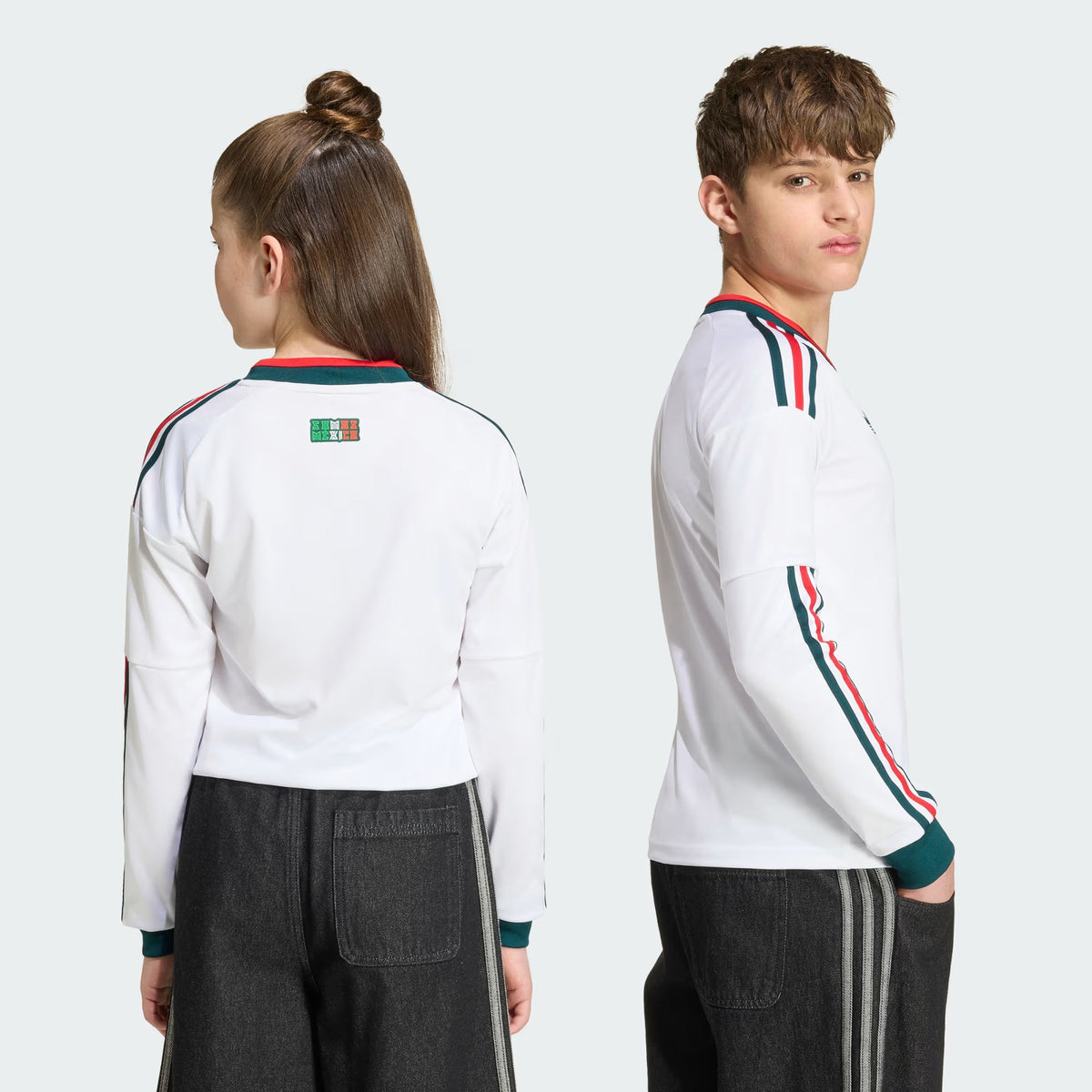 Adidas 26/27 Mexico Away Youth L/S JSY JZ2820 product image 4, provided for visual reference and product detail review