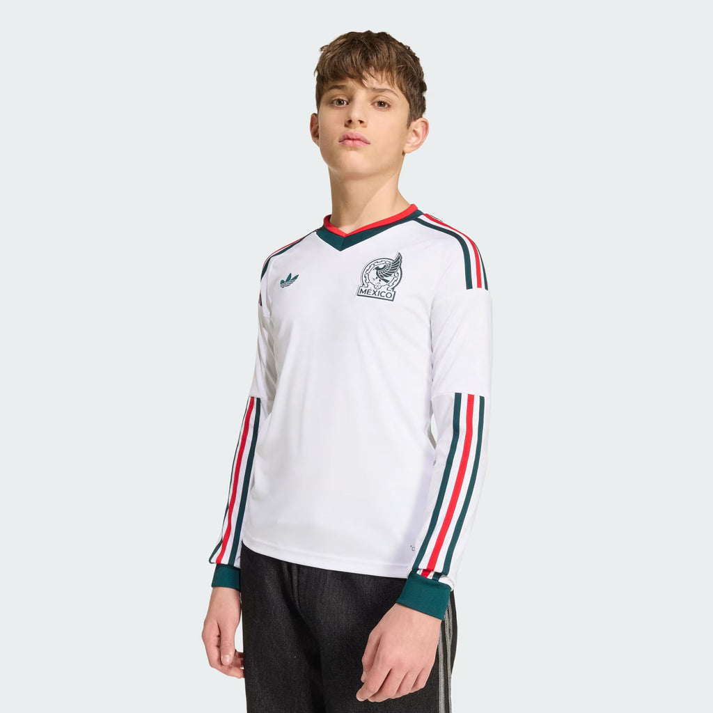 Adidas 26/27 Mexico Away Youth L/S JSY JZ2820 product image 5, provided for visual reference and product detail review