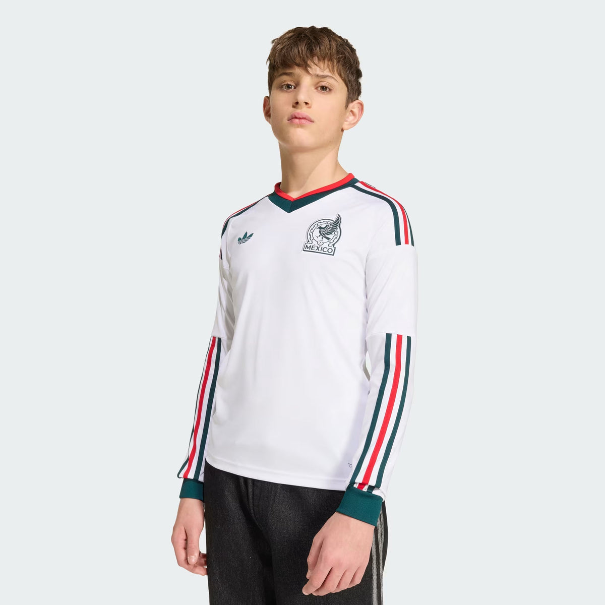 Adidas 26/27 Mexico Away Youth L/S JSY JZ2820 product image 5, provided for visual reference and product detail review