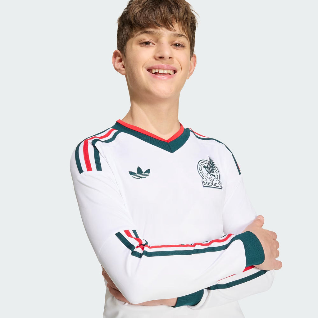 Adidas 26/27 Mexico Away Youth L/S JSY JZ2820 product image 8, provided for visual reference and product detail review
