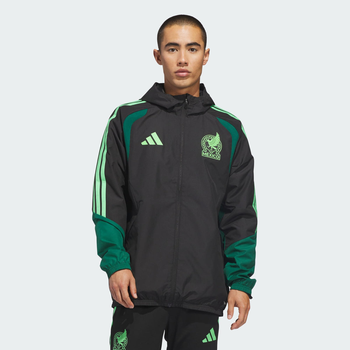 ADIDAS 2026 Mexico Men Tiro All Weather Jacket - KB0800 product image 2, provided for visual reference and product detail