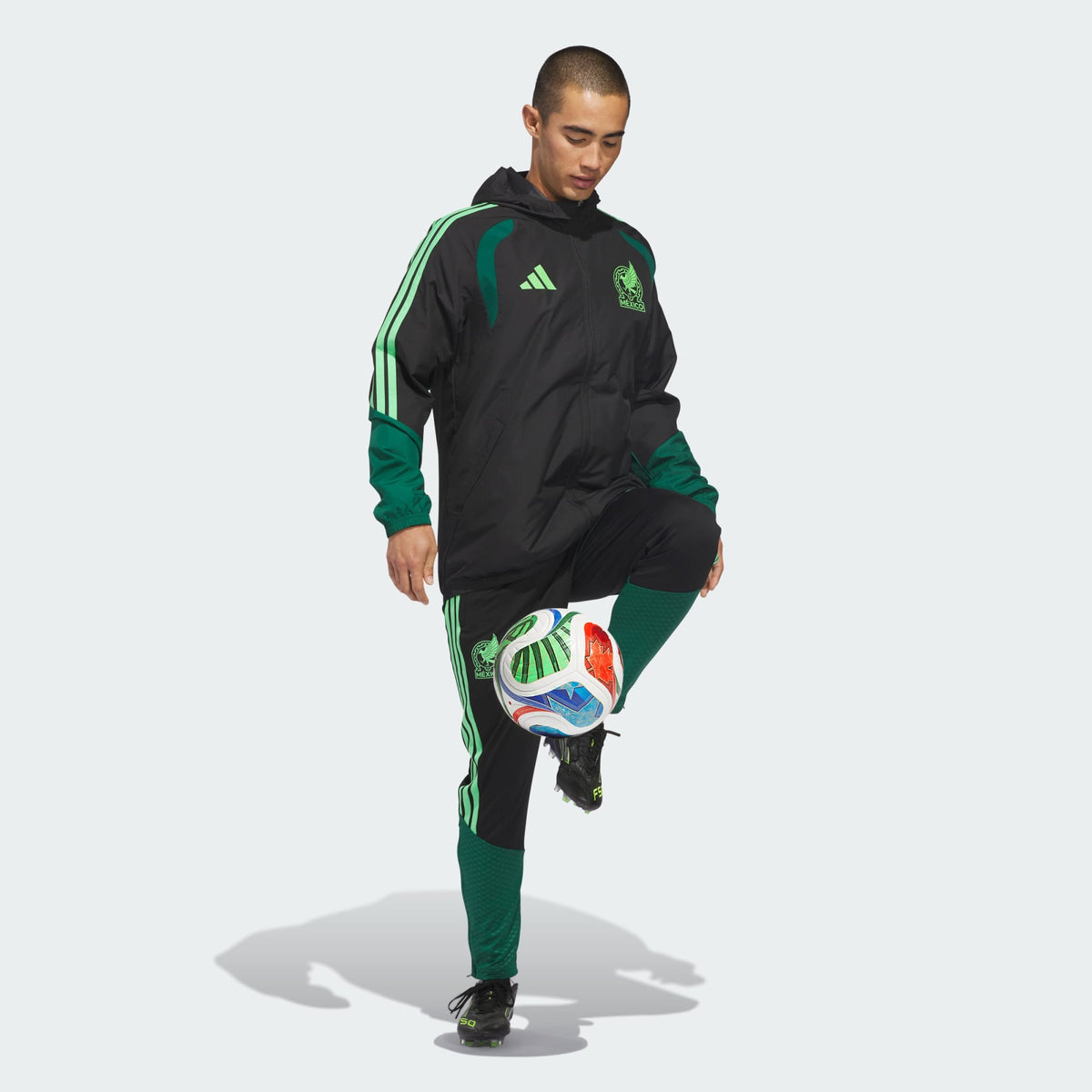 ADIDAS 2026 Mexico Men Tiro All Weather Jacket - KB0800 product image 6, provided for visual reference and product detail