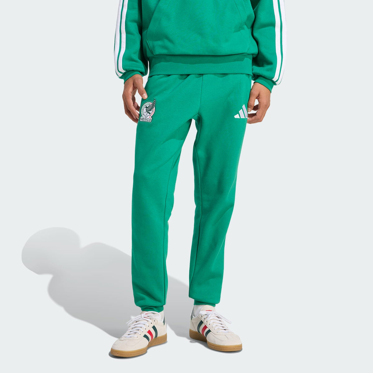 ADIDAS 26 Mexico Men DNA Fleece Pants - JZ6469 product image 2, provided for visual reference and product detail review