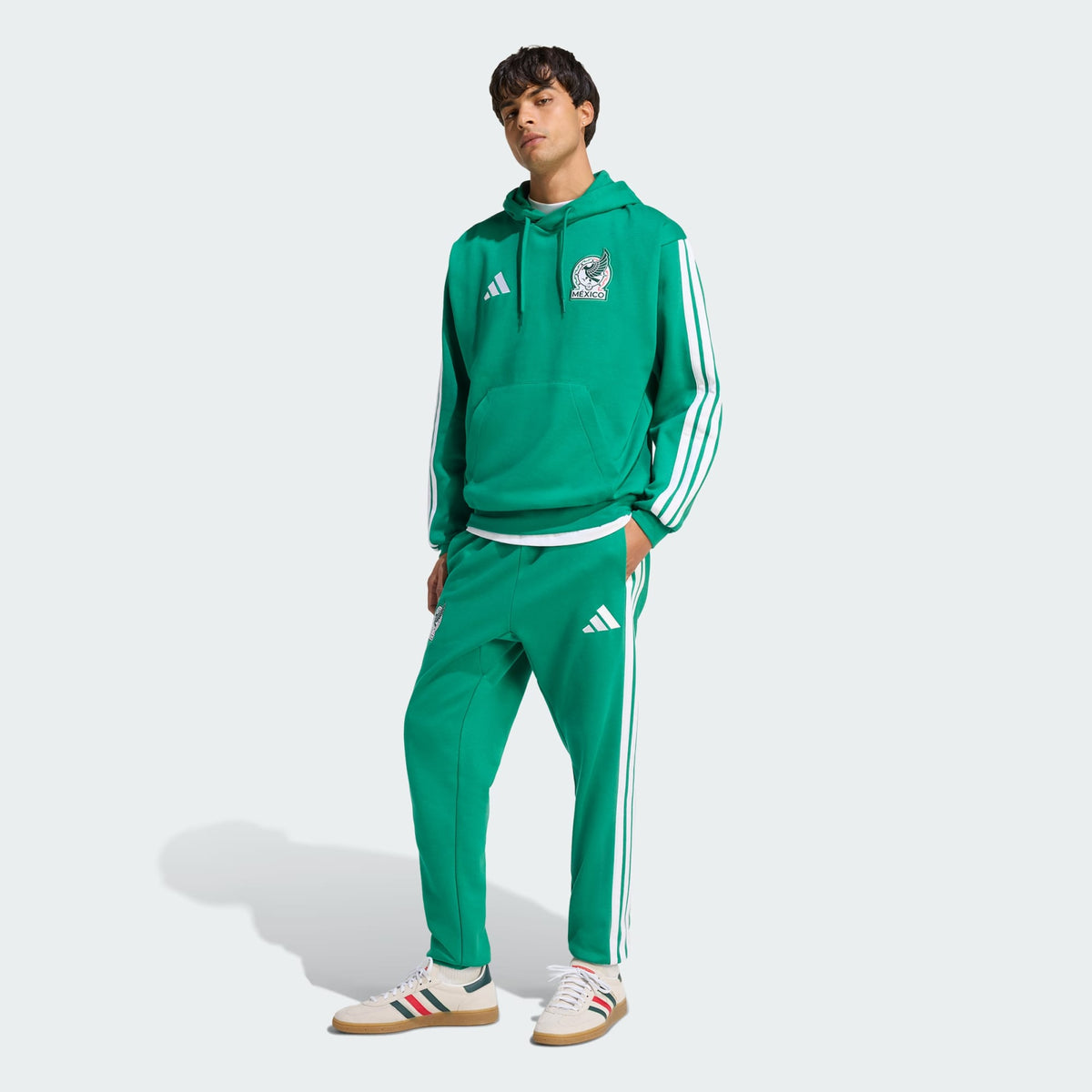 ADIDAS 26 Mexico Men DNA Fleece Pants - JZ6469 product image 4, provided for visual reference and product detail review