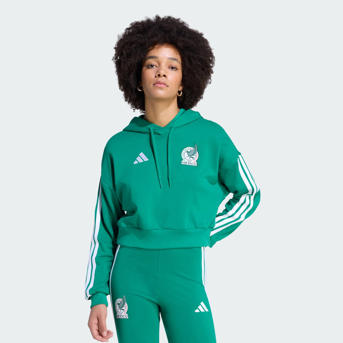 ADIDAS 2026 Mexico Women DNA Hoodie - JZ9145 product image 7, provided for visual reference and product detail review