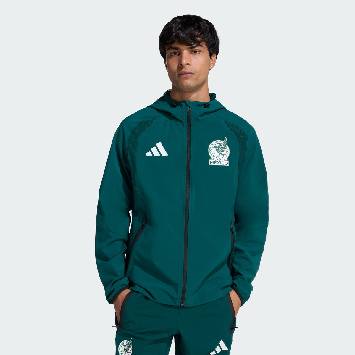 ADIDAS Mexico Tiro Travel FZ Windbreaker - JZ6486 product image 2, provided for visual reference and product detail review