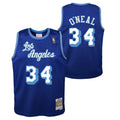 Los Angeles Lakers Shaquille O'Neal Mitchell & Ness Blue 1996-97 Hardwood Classics Swingman Jersey product image 1, provided
