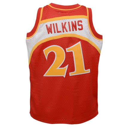 Dominique Wilkins Atlanta Hawks Mitchell & Ness Red 1986-87 Hardwood Classics Swingman Jersey product image 3, provided for