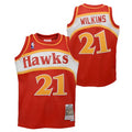 Dominique Wilkins Atlanta Hawks Mitchell & Ness Red 1986-87 Hardwood Classics Swingman Jersey product image 1, provided for