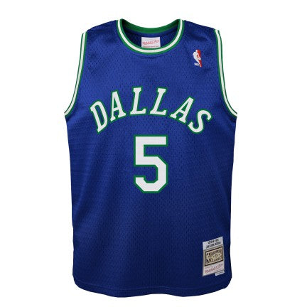 Jason Kidd Dallas Mavericks Mitchell & Ness Blue 1994-95 Hardwood Classics Swingman Jersey product image 2, provided for