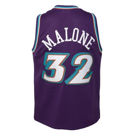 Utah Jazz Karl Malone Mitchell & Ness Purple 1996-97 Hardwood Classics Swingman Jersey product image 3, provided for visual