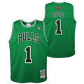 Chicago Bulls Derrick Rose Mitchell & Ness Kelly Green St. Patricks Day Hardwood Classics Swingman Jersey product image 1,