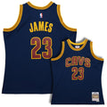 Cleveland Cavaliers LeBron James Blue 2015-16 Hardwood Classics Swingman Jersey product image 1, provided for visual