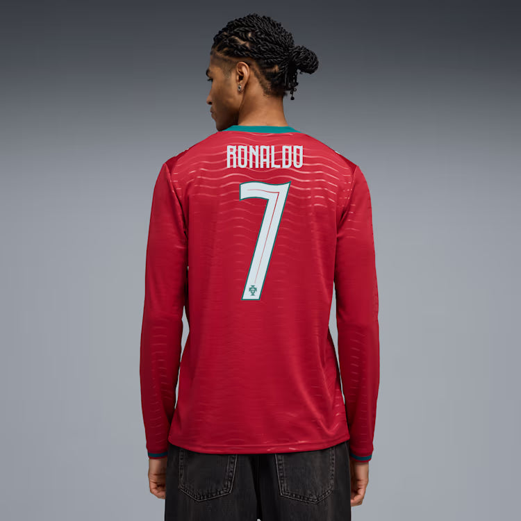 PUMA Portugal Men CR7 Home LS Jersey 2026 - 788142 77 product image 5, provided for visual reference and product detail