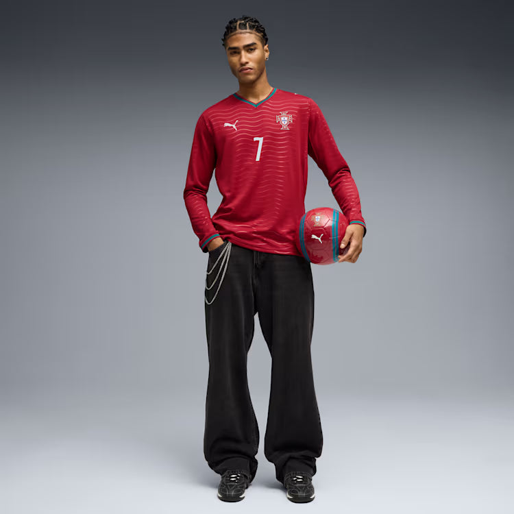 PUMA Portugal Men CR7 Home LS Jersey 2026 - 788142 77 product image 6, provided for visual reference and product detail