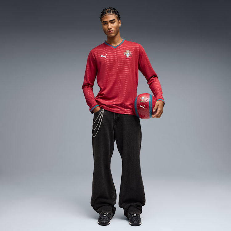 PUMA Portugal Men Home LS Jersey 2026 - 783279 01 product image 3, provided for visual reference and product detail review