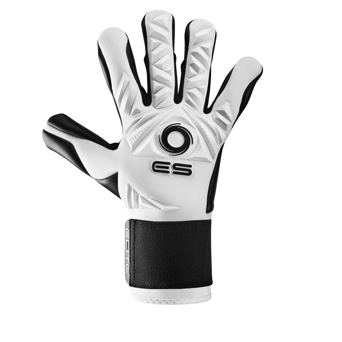 ELITE SPORT Revolution II Combi White Goalkeeper Gloves product image 2, provided for visual reference and product detail