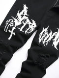 street paint printed jeans and jeans for Men product image 1, provided for visual reference and product detail review
