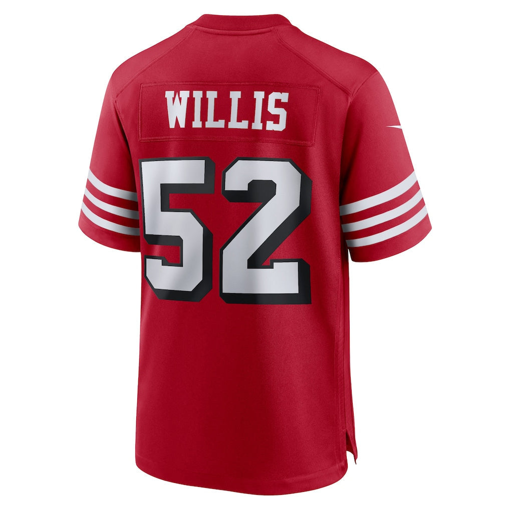 SF.49ers #52 Patrick Willis Player Scarlet Alternate Game product image 1