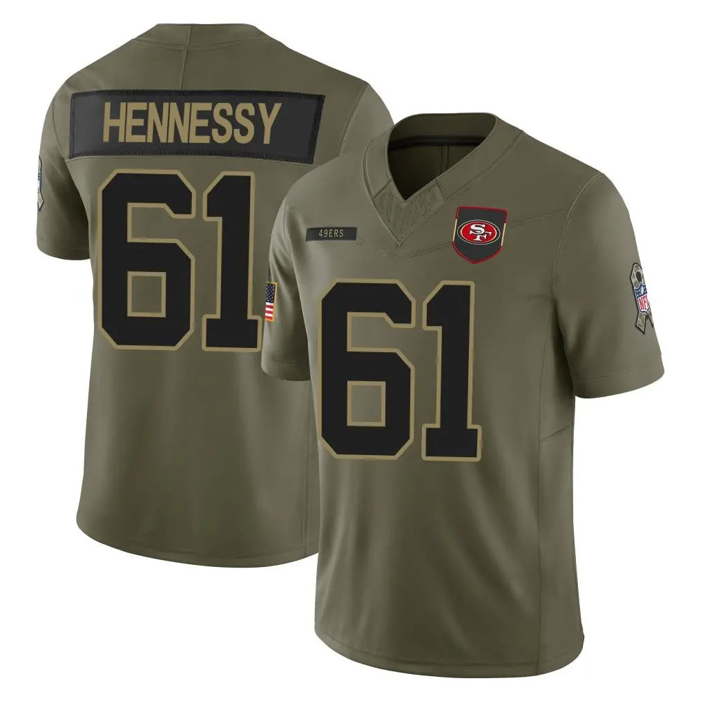 SF.49ers #61 Matt Hennessy Player Salute To Service Limited product image 1
