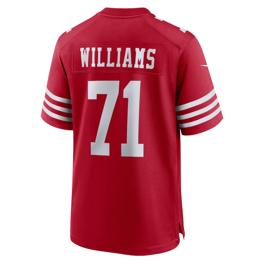 SF.49ers #71 Trent Williams Player Scarlet Home Game product image 1
