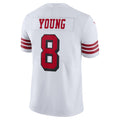 SF.49ers #8 Steve Young Player Whtie Color Rush Vapor product image 1