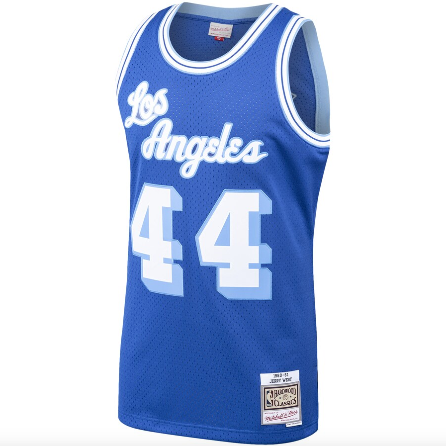 Los Angeles Lakers Jerry West Mitchell & Ness Royal Hardwood Classics 1960-61 Swingman Jersey for Men product image 2,