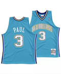 New Orleans Hornets Chris Paul Mitchell & Ness Teal Hardwood Classics Swingman Jersey for Men product image 1, provided for