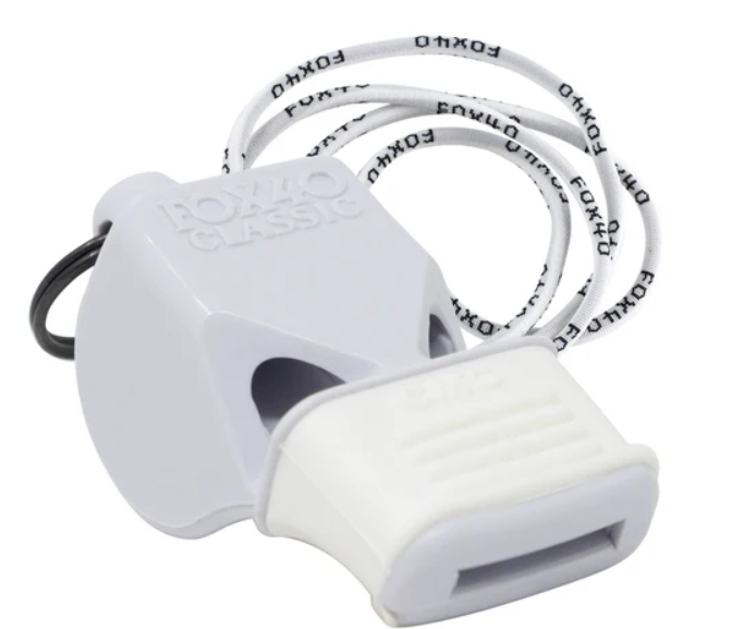 FOX 40 Classic CMG W/Lanyard White 9603-0708 product image 1, provided for visual reference and product detail review