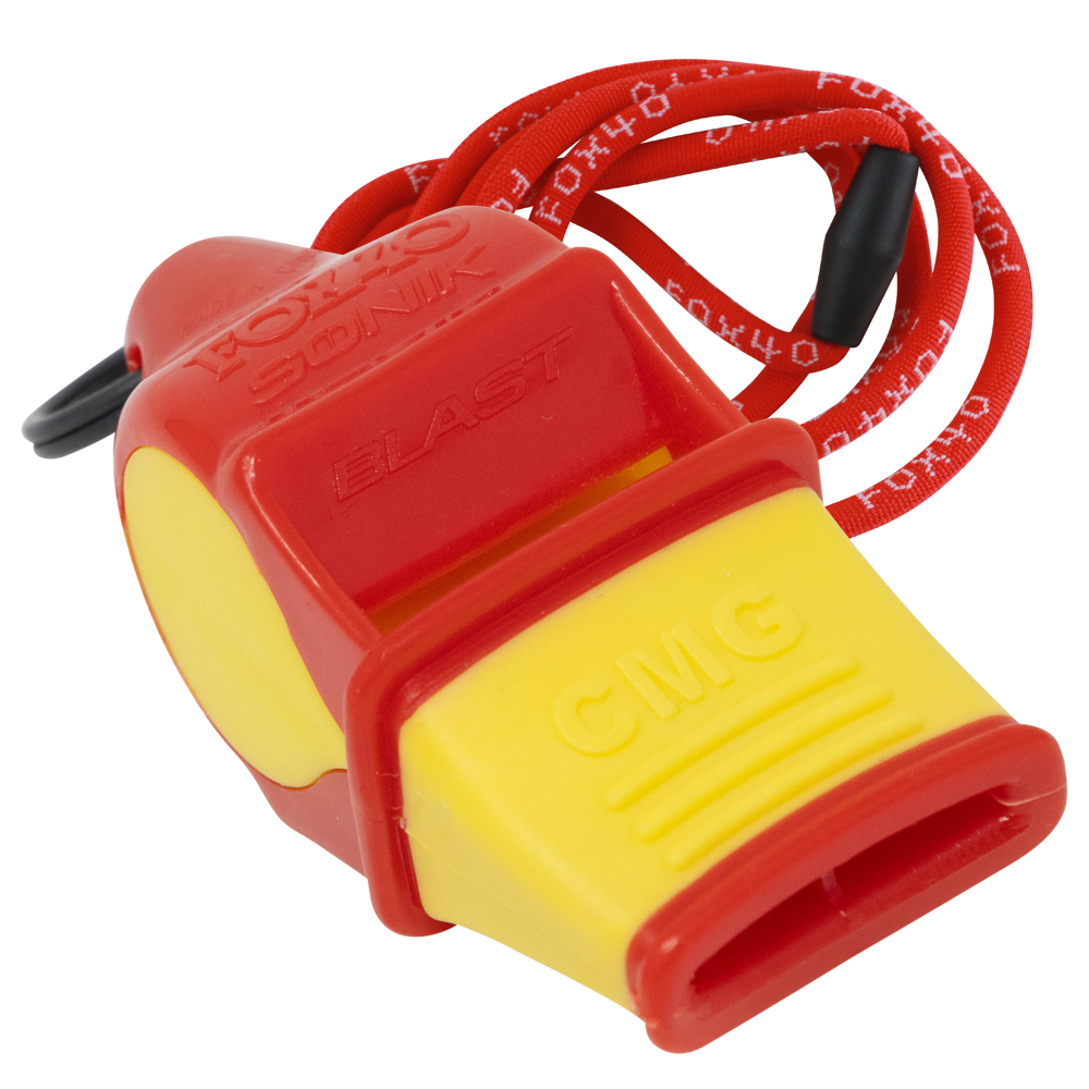 Fox 40 Sonik Blast Cmg Red/Yellow 9203-3108 product image 1, provided for visual reference and product detail review