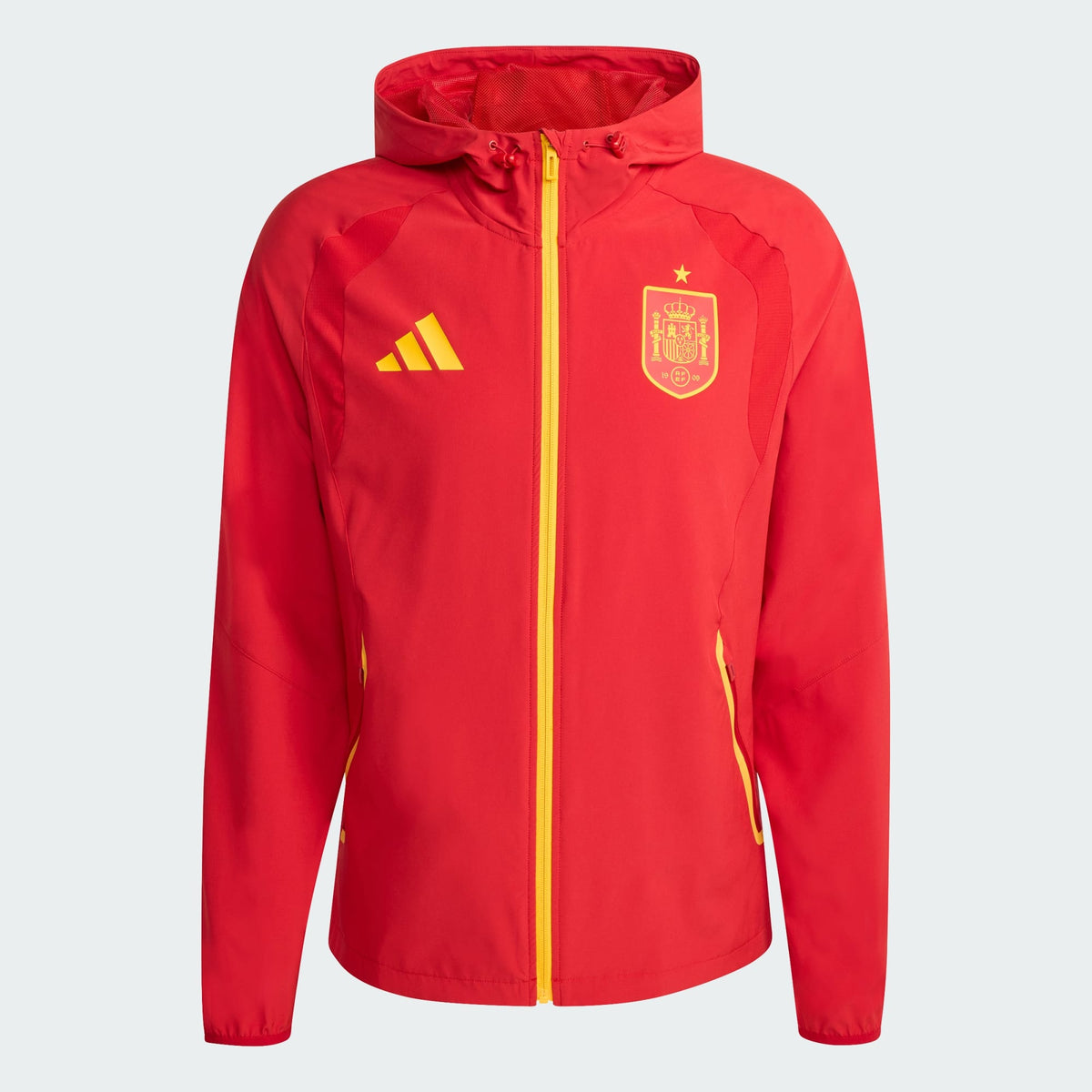 ADIDAS 2026 Spain Men Tiro Travel FZ Windbreaker Jacket - JZ2243 product image 1, provided for visual reference and product