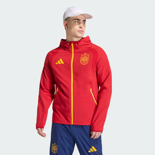 ADIDAS 2026 Spain Men Tiro Travel FZ Windbreaker Jacket - JZ2243 product image 2, provided for visual reference and product