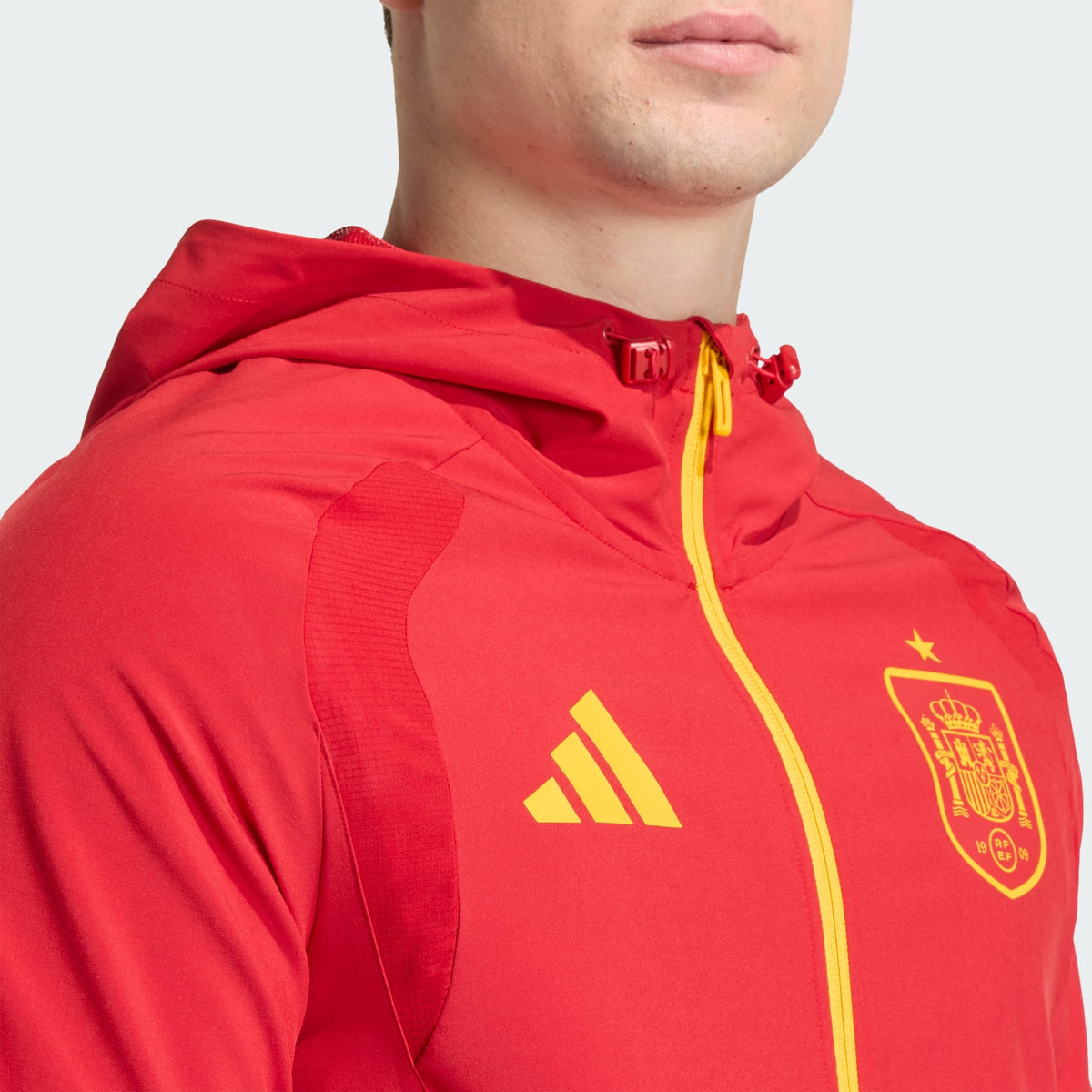 ADIDAS 2026 Spain Men Tiro Travel FZ Windbreaker Jacket - JZ2243 product image 7, provided for visual reference and product