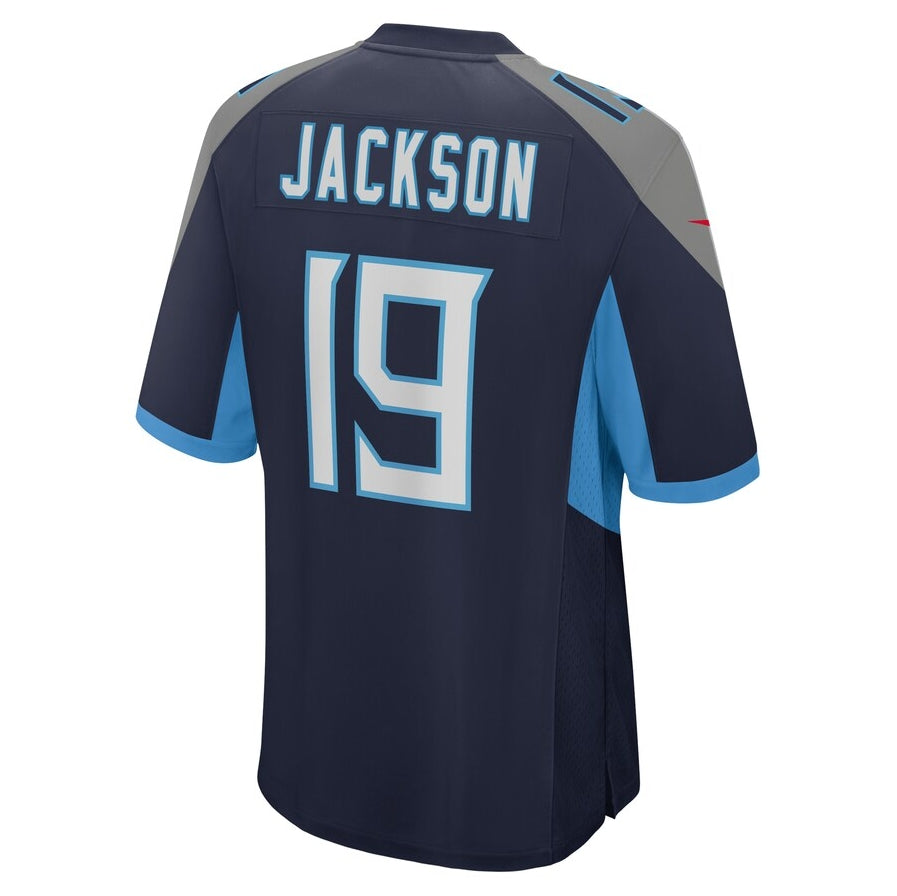 T.Titans #19 Jha'Quan Jackson Player Navy Game Stitched product image 1