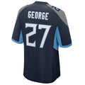 T.Titans #27 Eddie George Player Navy Home Game Football product image 1