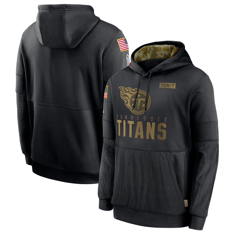 T.Titans Black Salute to Service Pullover Hoodie Game product image 1