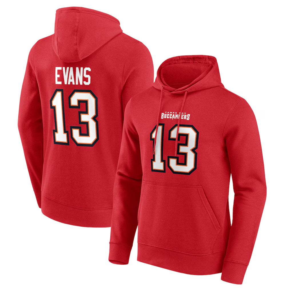 TB.Buccaneers #13 Mike Evans Player Graphic Red Hoodie product image 1