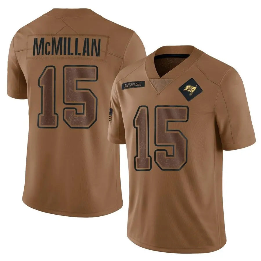 TB.Buccaneers #15 Jalen McMillan Player Brown Salute To product image 1