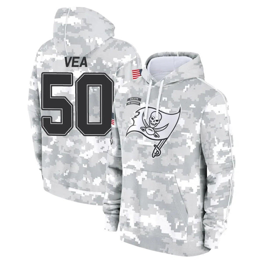TB.Buccaneers #50 Vita Vea Player Salute to Service Hoodies product image 1