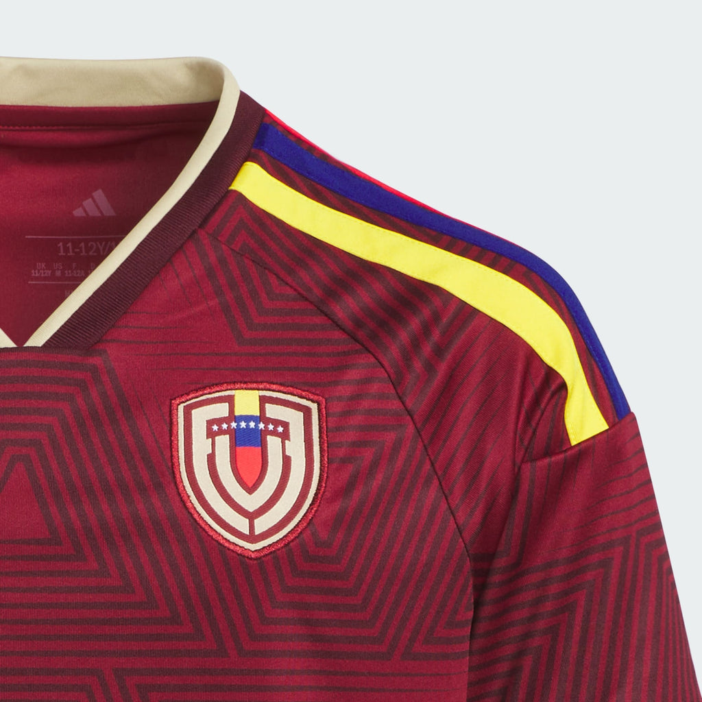 ADIDAS Venezuela Youth Home Jersey 2026 - JY5075 product image 3, provided for visual reference and product detail review