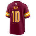 W.Commanders #10 Tress Way Player Burgundy Game Stitched product image 1